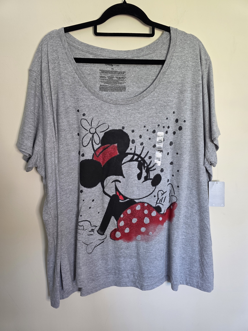 Women’s Gray Minnie Mouse Graphic Tee - Disney - Picture 1 of 5